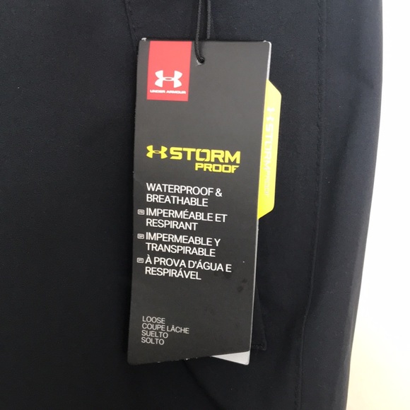 NEW Under Armour Women's UA Storm Rain Waterproof Pants Black. XXL - Picture 7 of 11